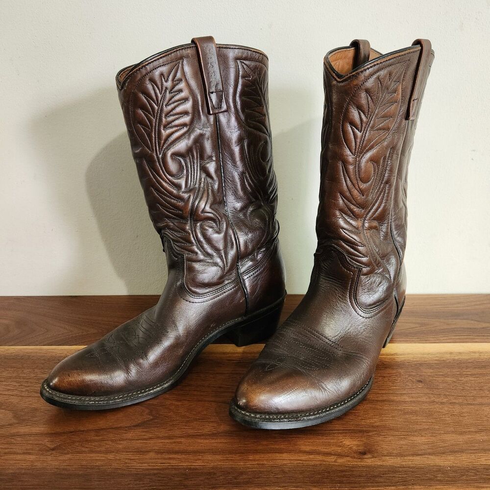 Red Wing Vintage Pecos 9801-1 Cowboy Western Boots Leather USA Made Size 9.5 B